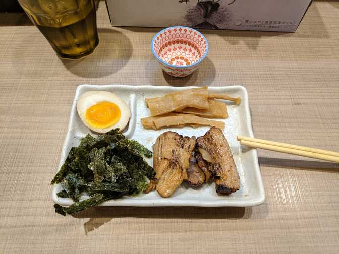 Gagana Ramen, Ikebukuro: the slightly charred pork was great.