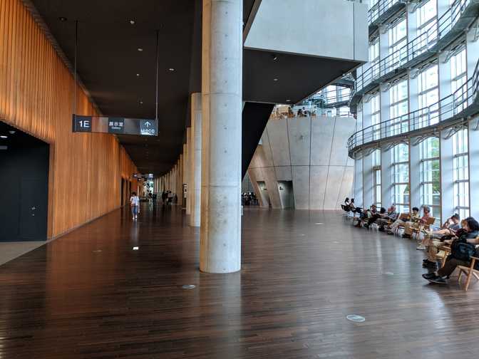 The view down the main hall.