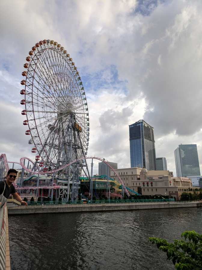 Yokohama Cosmo World: we walked past here on the way to the Cupnoodles
Museum.