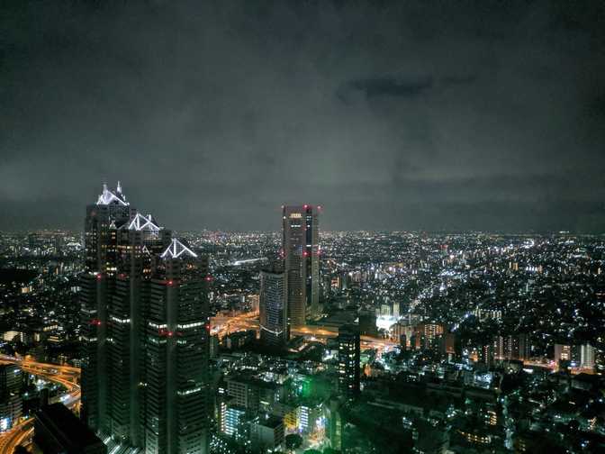 Looking south-southeast towards Yokohama.