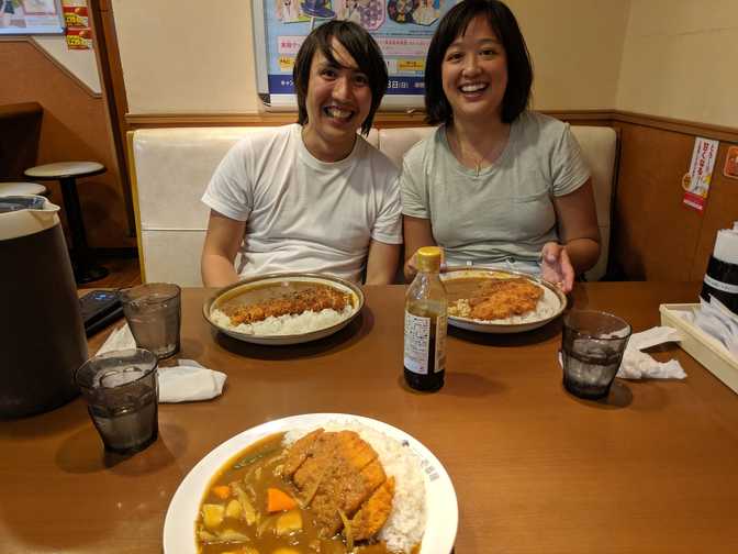 I got pork katsu and (much needed) vegetables, 400g rice, regular spice. I was
so full after this, but it was just what I needed since I was actually really
hungry after barely eating all day.