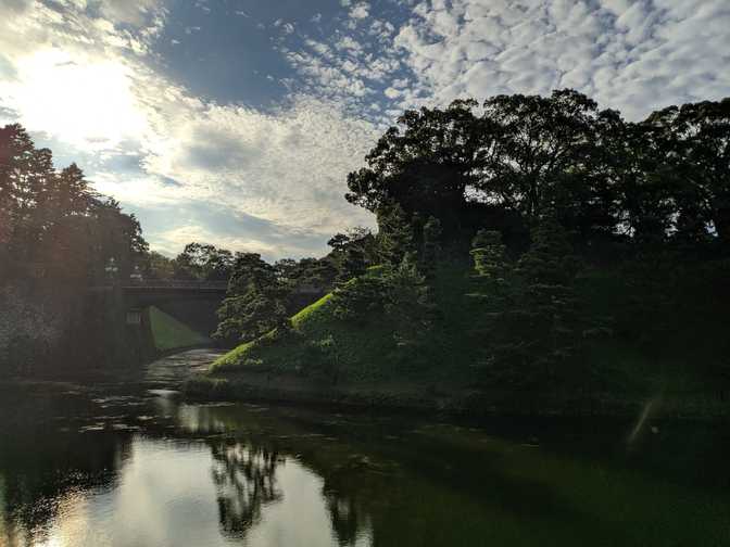 The second bridge of the Nijubashi pair.