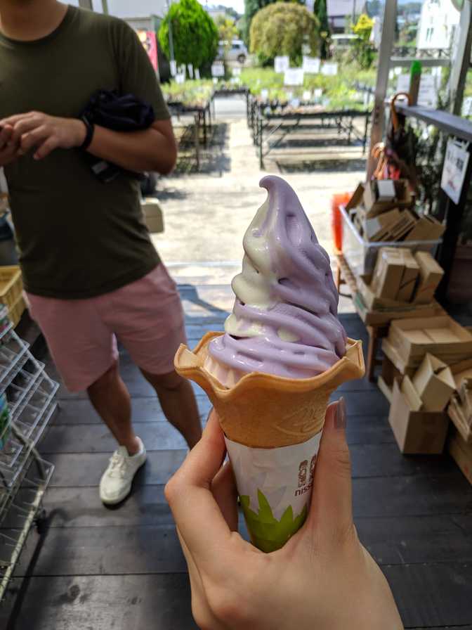 Bob and Christine's melting lavender and vanilla soft serve.