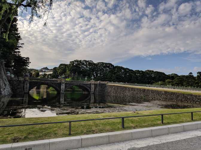 Nijubashi. There are two bridges but the
other one is a bit further back.