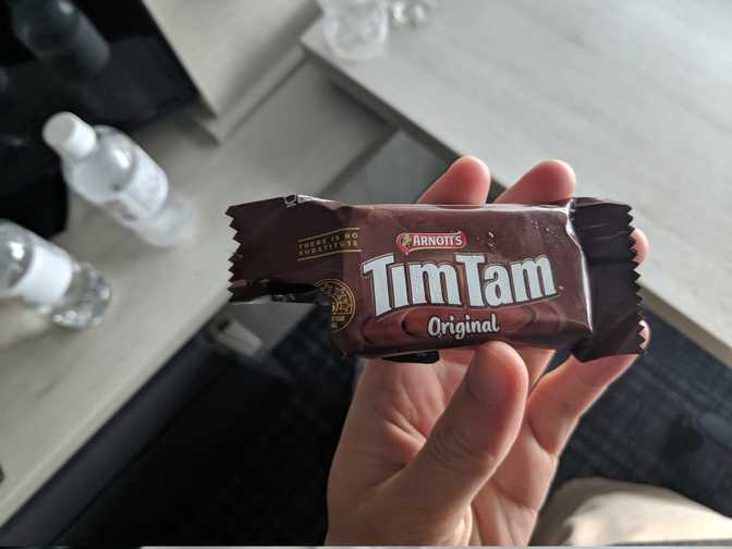 Hotel Vista, Minatomirai: a Tim Tam that Bob and Christine saved from their
flight.