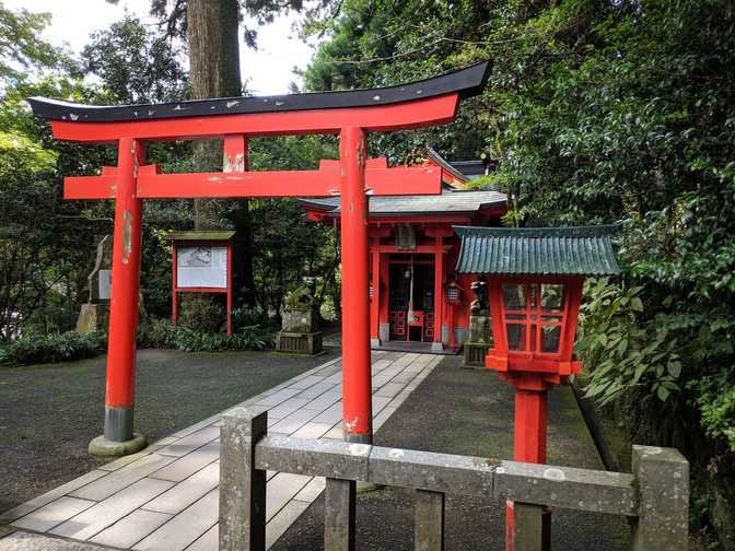 A little shrine on the way up the stairs towards the shrine.