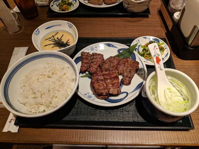 Negishi, Shibuya: three types of beef tongue. One was delicious and the
other two were great.