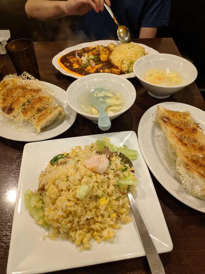 A Chinese restaurant, Ootsuka: pretty average, but I like fried rice. The
gyoza was good.