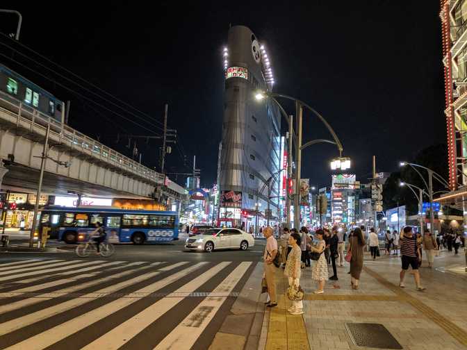 Near Ueno JR Station, Ueno: this reminds me of the Flatiron Building.