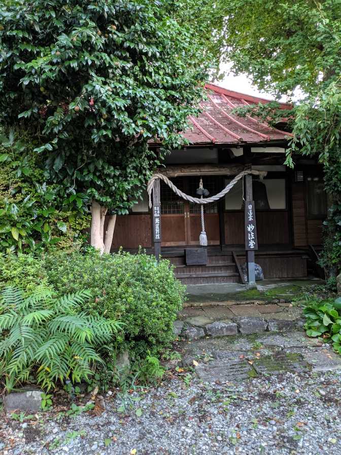 A small local shrine just by the road.