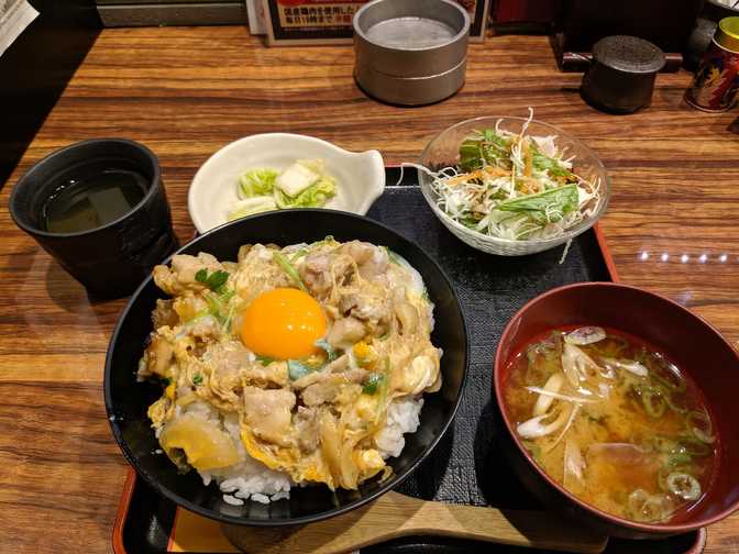 Some shop, Ikebukuro: grilled chicken don for lunch at 1550 after some
window shopping.