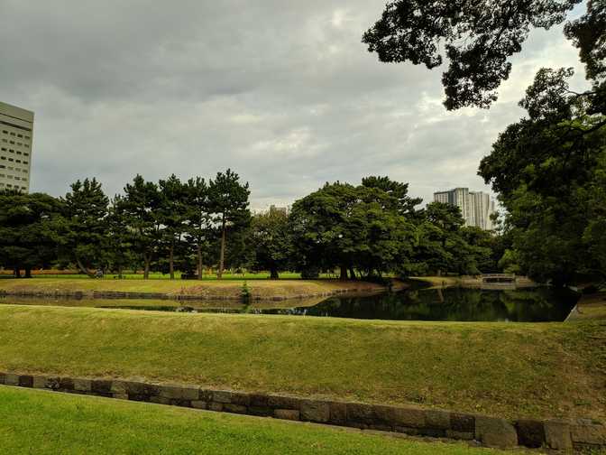 This canal was used to transport goods more easily, not as a moat. I think
that's what I read anyway.